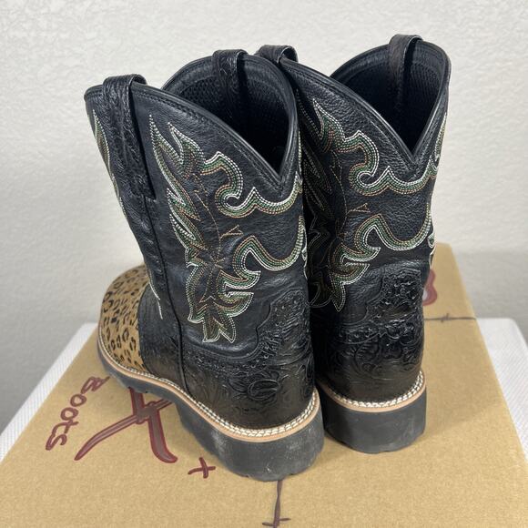 Twisted X All Around Boots 9” Womens‎ Size 7.5 M WAB0001 Leopard Print - Picture 6 of 14